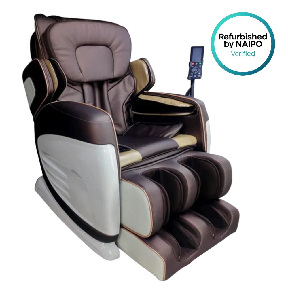 Aspria by NAIPO Massagesessel mit Liegefunktion "Classic-Comfort" Shiatsu mit Wärmefunktion, Zero-Gravity, Ganzkörpermassage, Gebraucht/Generalüberholt