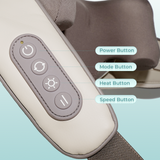 Aspria 5D Neck Shoulder Massager Rechargeable Deep Shiatsu Kneading Massage with Heat for Shoulder, Back, Leg, and Feet, Wireless Design, Portable, Ideal Present for Women Men Friends Family