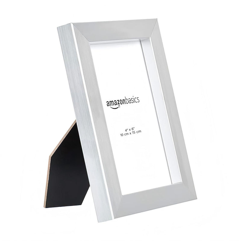 Alsterwell 2-Set Photo Frames with Stand 4" x 6" (10x15 cm), Tabletop or Wall Display, Nickel (Pre-sell)