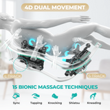 NAIPO SkySuite 4D Luxury Massage Chair, Premium Lounge Cabin Chair, S80 White