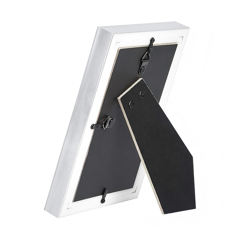 Alsterwell 2-Set Photo Frames with Stand 4" x 6" (10x15 cm), Tabletop or Wall Display, Nickel (Pre-sell)