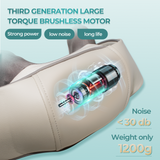 Aspria 5D Neck Shoulder Massager Rechargeable Deep Shiatsu Kneading Massage with Heat for Shoulder, Back, Leg, and Feet, Wireless Design, Portable, Ideal Present for Women Men Friends Family