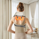 Aspria 5D Neck Shoulder Massager Rechargeable Deep Shiatsu Kneading Massage with Heat for Shoulder, Back, Leg, and Feet, Wireless Design, Portable, Ideal Present for Women Men Friends Family