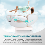 NAIPO Massage Chair, Full body, Zero Gravity, 3D Surround-Sound Speaker, Heat, Award Winner, White