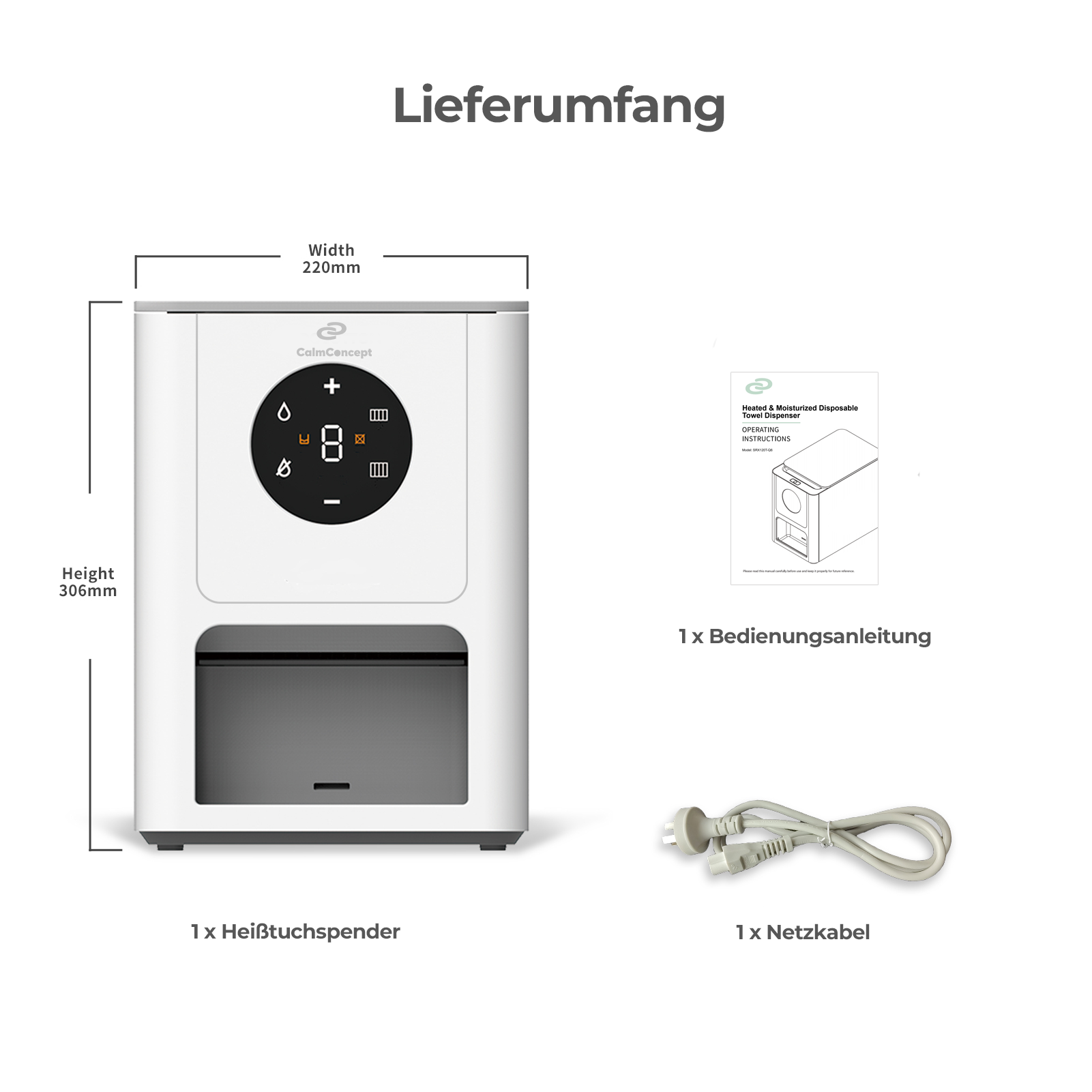 CalmConcept ThermOne Q6 – Heated Wipe Dispenser