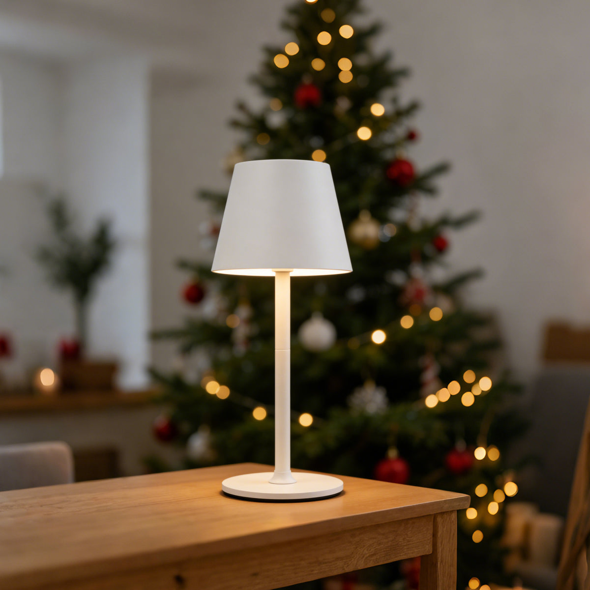 Rechargeable LED Table Lamp – Dimmable & Touch Control – 3 Color Temperature Modes – Height Adjustable – For Bedroom, Living Room, Office & Restaurant
