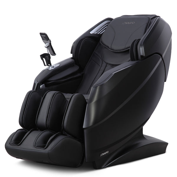 NAIPO ZenFlow massage Chair for full body massage with heat shawl, dual motor for whole-body massage, R50 (Black)