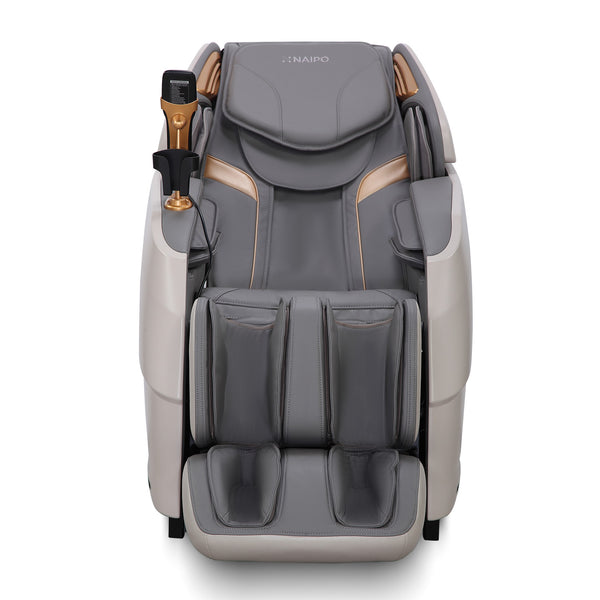 NAIPO ZenFlow massage Chair for full body massage with heat shawl, dual motor for whole-body massage, R50 (Grey)