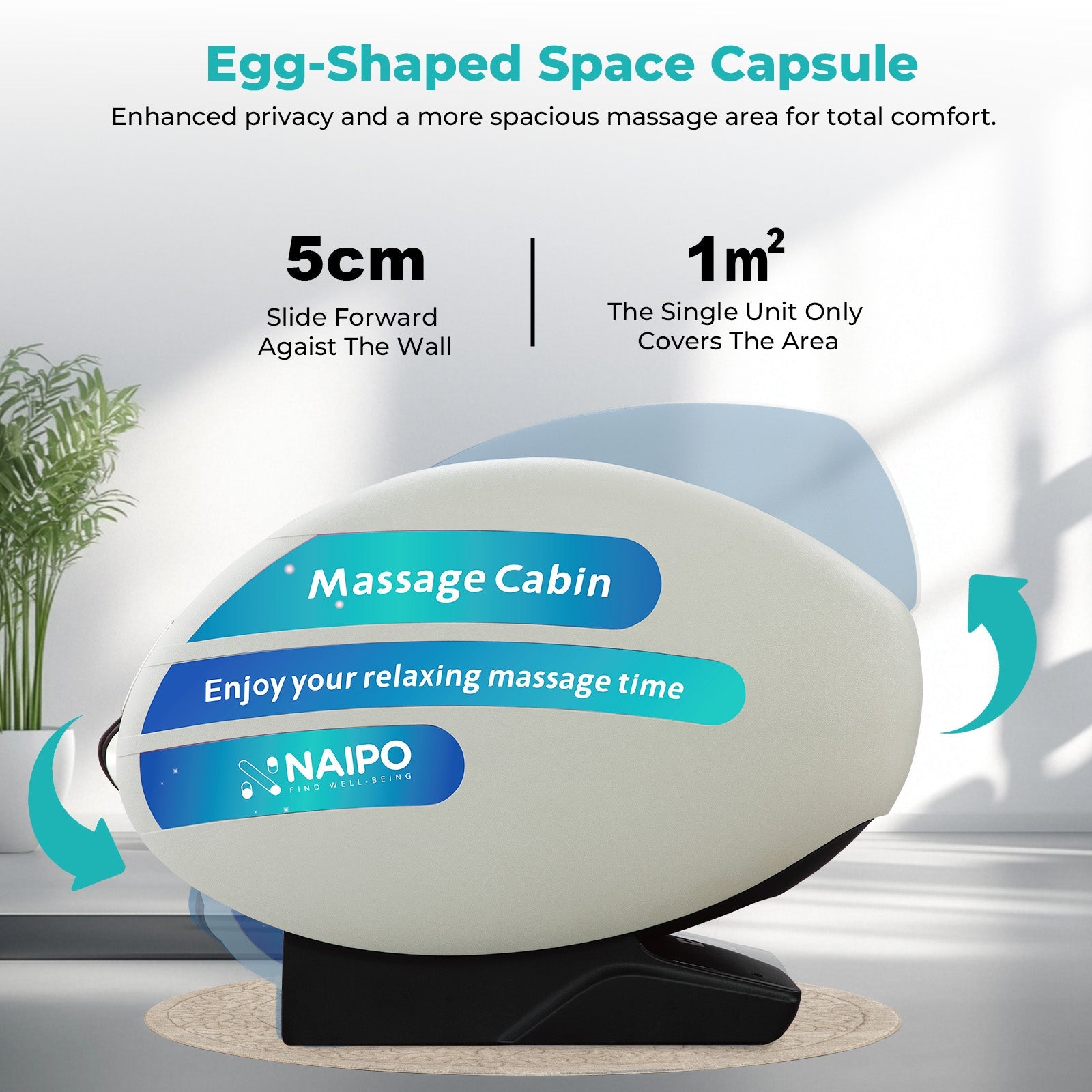 Naipo Automaten-Massagesessel, NFC/RFID-Kartenzahlungssystem, einstellbare Massagezeit/Preis