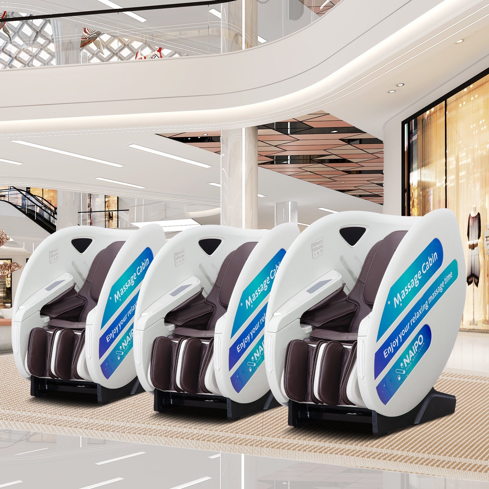 Naipo Automaten-Massagesessel, NFC/RFID-Kartenzahlungssystem, einstellbare Massagezeit/Preis