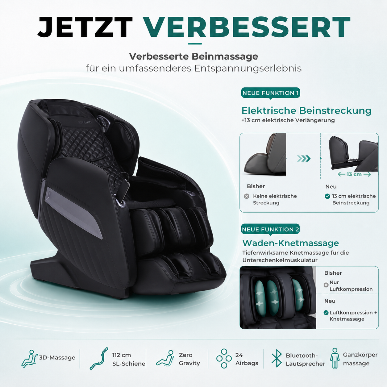 Naipo Massagesessel A350 PRO 2026