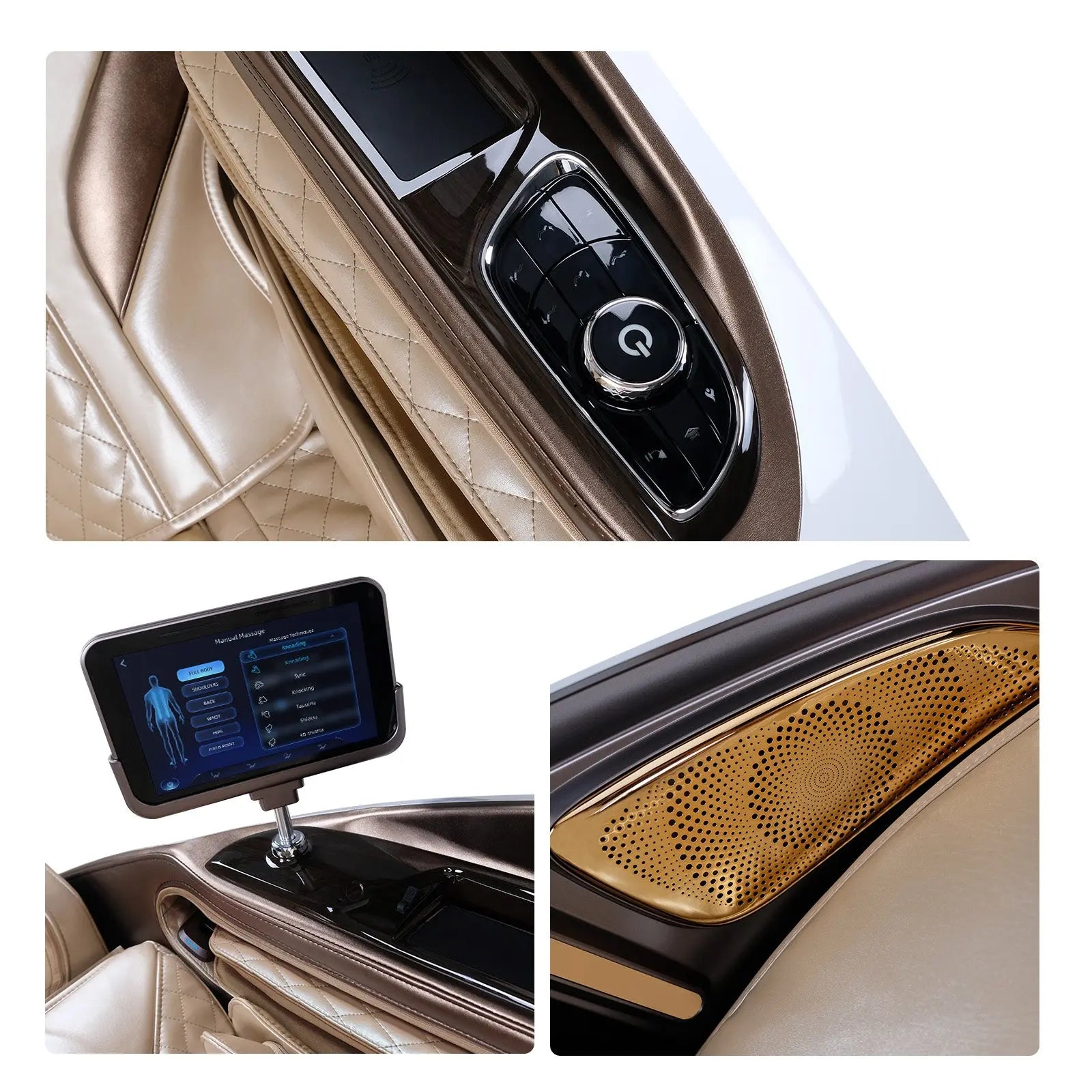 NAIPO 4D High-End Massagesessel S89, Raumkapsel-Design, Aromatherapie, Wärmetherapie, 8-Zoll-Tablet-Steuerung