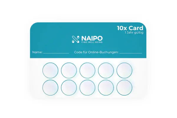 NAIPO Card, Relax Lounge, 1 Stunde pro Stempel