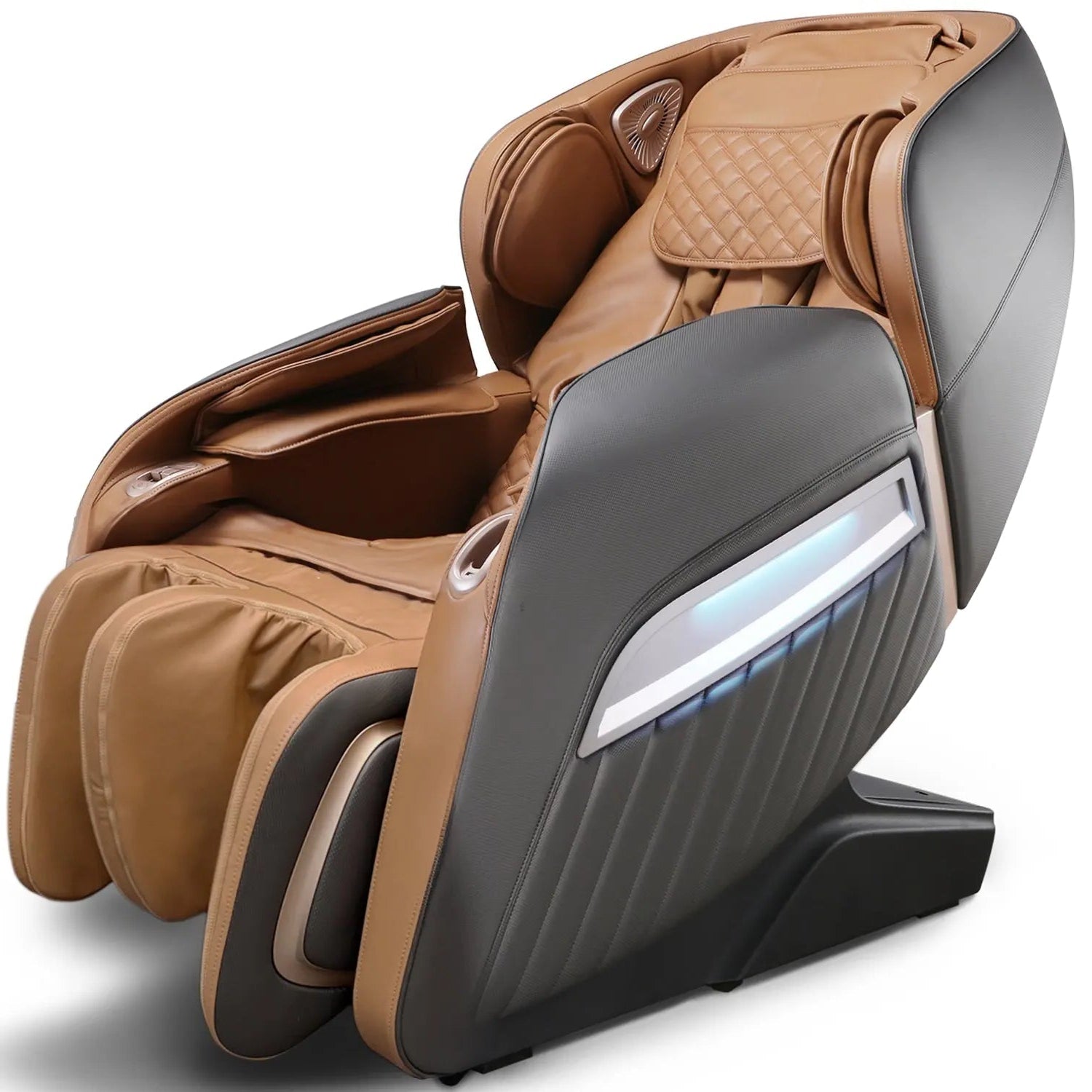 NAIPO® Shiatsu Massagesessel mit Wärmefunktion, Zero Gravity, ohne Fußteil, ideal für Gewerbe und Privat, Ambient Light