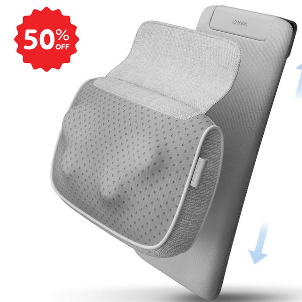 Naipo oPillow Shiatsu massage pillow - warming neck and back massager with kneading function. 