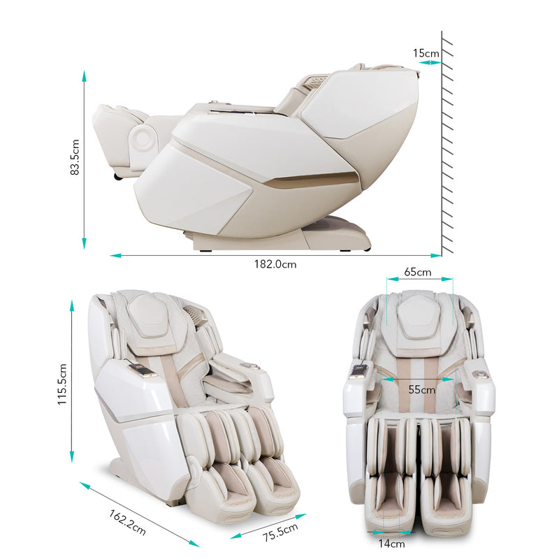 NAIPO Space Walk 3D Massage Chair, Full body Massage, Zero Gravity, 3D Surround-Sound Speaker, Warm-therapy