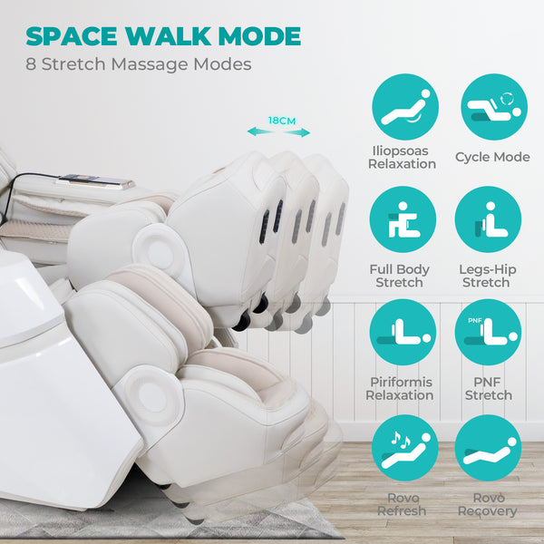 NAIPO Space Walk 3D Massage Chair, Full body Massage, Zero Gravity, 3D Surround-Sound Speaker, Warm-therapy