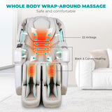 NAIPO Space Walk 3D Massage Chair, Full body Massage, Zero Gravity, 3D Surround-Sound Speaker, Warm-therapy