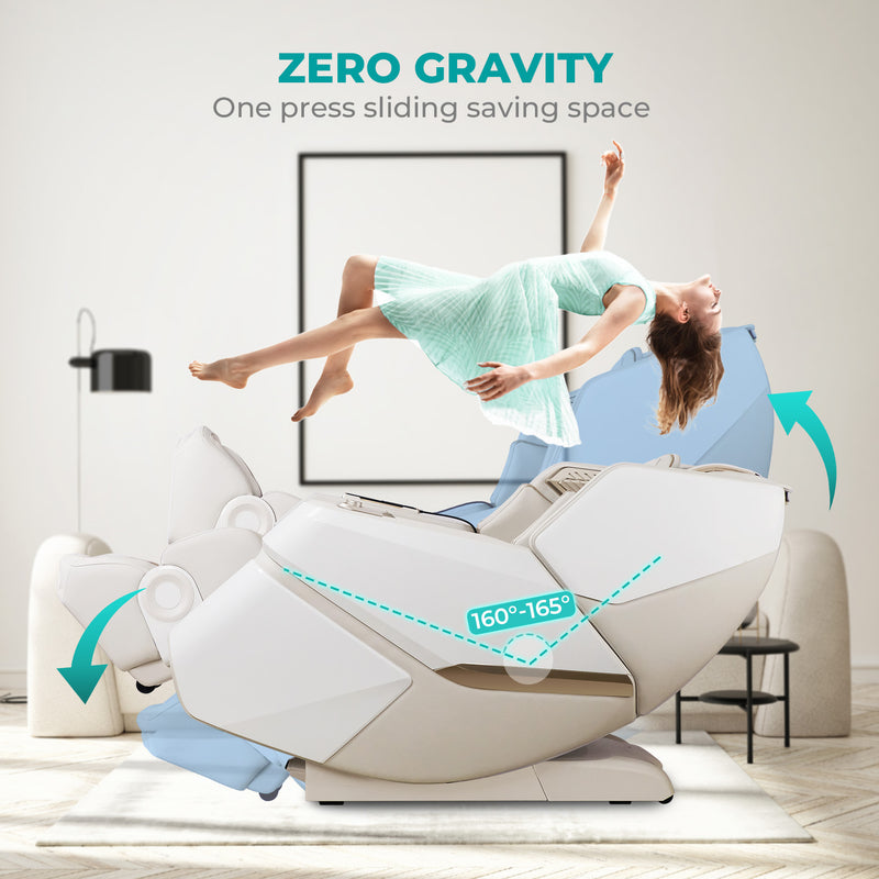 NAIPO Space Walk 3D Massage Chair, Full body Massage, Zero Gravity, 3D Surround-Sound Speaker, Warm-therapy