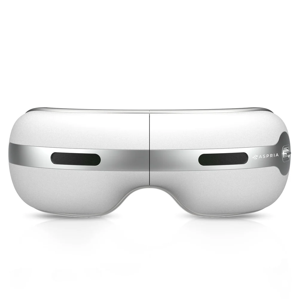 Aspria by NAIPO Augenmassagegerät - mit Wärme, dualer Heiß- und Kaltfunktion, Wiederaufladbar, Kompression Vibration, Massagesessel Erweiterung oder Standalone