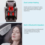 Naipo 4D Full Body Massage Chair, Zero-Gravity Reclining, Heat Function, USB, Bluetooth