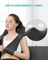 Naipo Neck Shoulder Massager Shiatsu Electric Back Massagers with Heat and Deep Tissue 3D Kneading Massage for Muscle Pain Relief