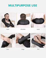 Naipo Neck Shoulder Massager Shiatsu Electric Back Massagers with Heat and Deep Tissue 3D Kneading Massage for Muscle Pain Relief