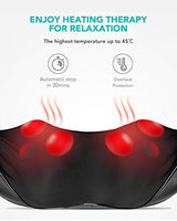 Naipo Neck Shoulder Massager Shiatsu Electric Back Massagers with Heat and Deep Tissue 3D Kneading Massage for Muscle Pain Relief