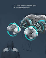 Naipo Neck Shoulder Massager Shiatsu Electric Back Massagers with Heat and Deep Tissue 3D Kneading Massage for Muscle Pain Relief