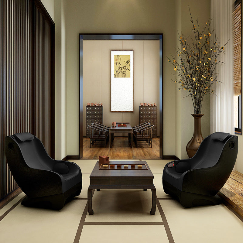 NAIPO Serenity Comfort Shiatsu massage chair, space-saving design