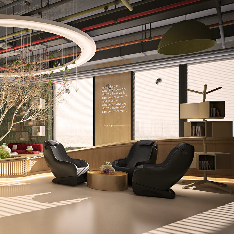 NAIPO Serenity Comfort Shiatsu massage chair, space-saving design