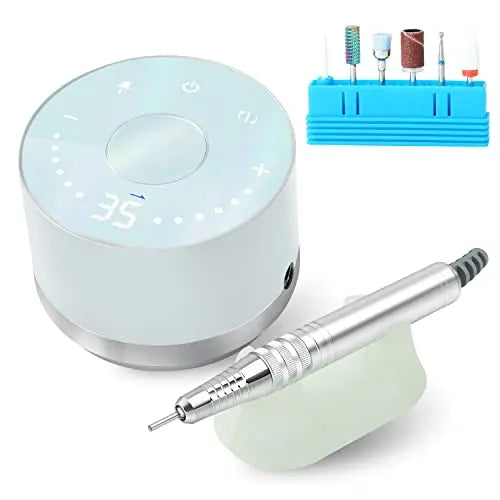 JCMASTER Touch Nagelfräser 35000 Umin Gelnägel & Acrylnägel inkl 6x Bits, Modell: UltraTouch+