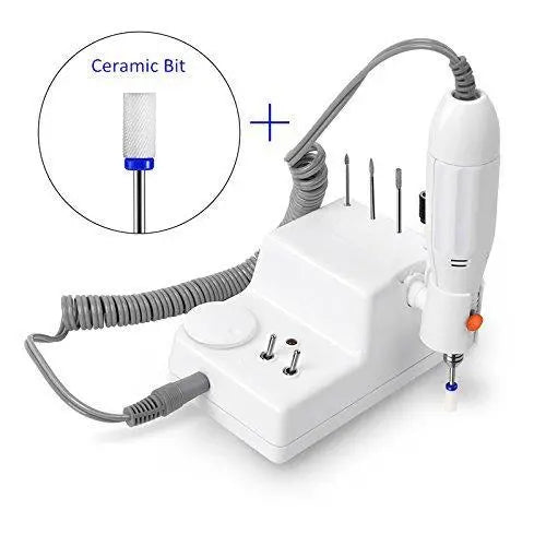 JCMaster 6MCE1, Nagelfräser 6MW + 4x Diamant Aufsätze + 1x Profi Keramik Bit  - neuste Generation