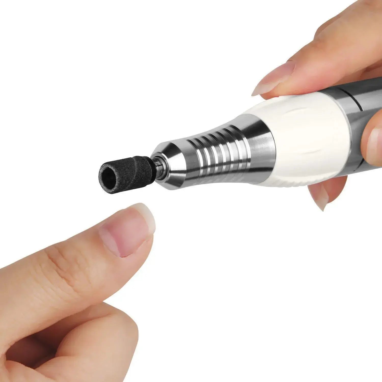 JCMaster JD500W Profi Nagelfräser 30000 U/min mit Fußpedal für Maniküre Pediküre,Keine Vibration,Kein Lärm,Weiß