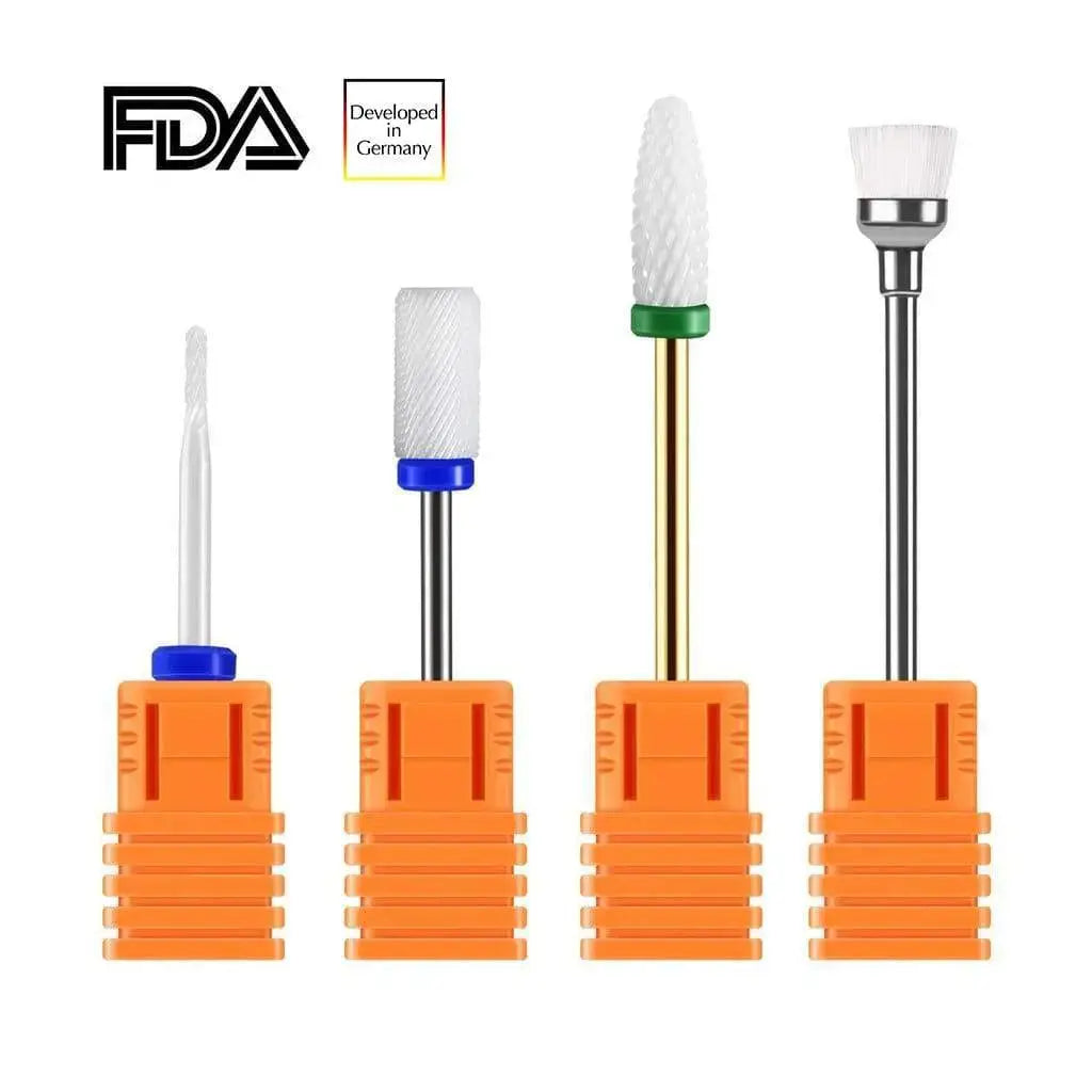 JCMaster MCE4, 3x Premium Keramik Bit Set + 1x Bürstenbit, Standardmaße - JCM Beauty