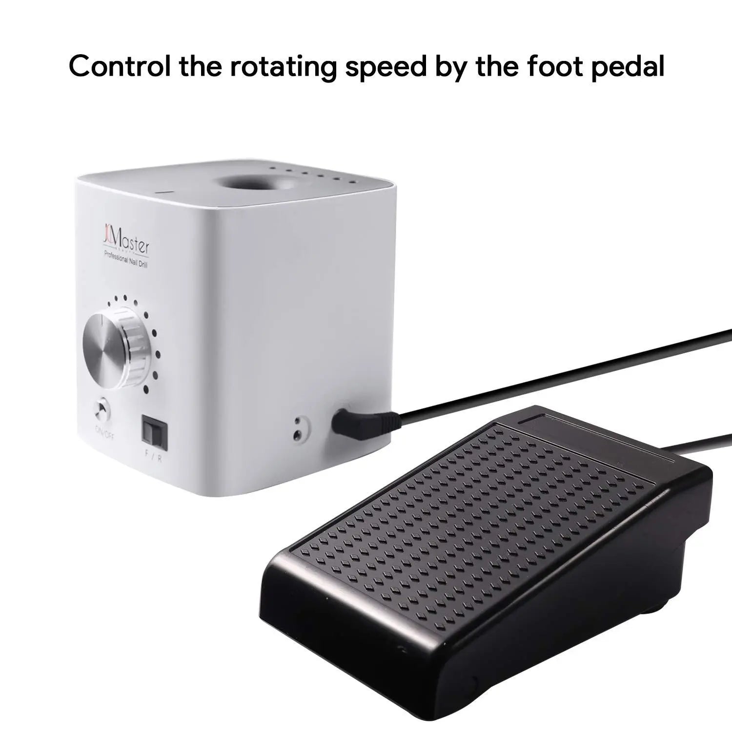 JCMaster Profi Nagelfräser, 30000 U/Min, Inkl. 5 Bits, EasyPro+