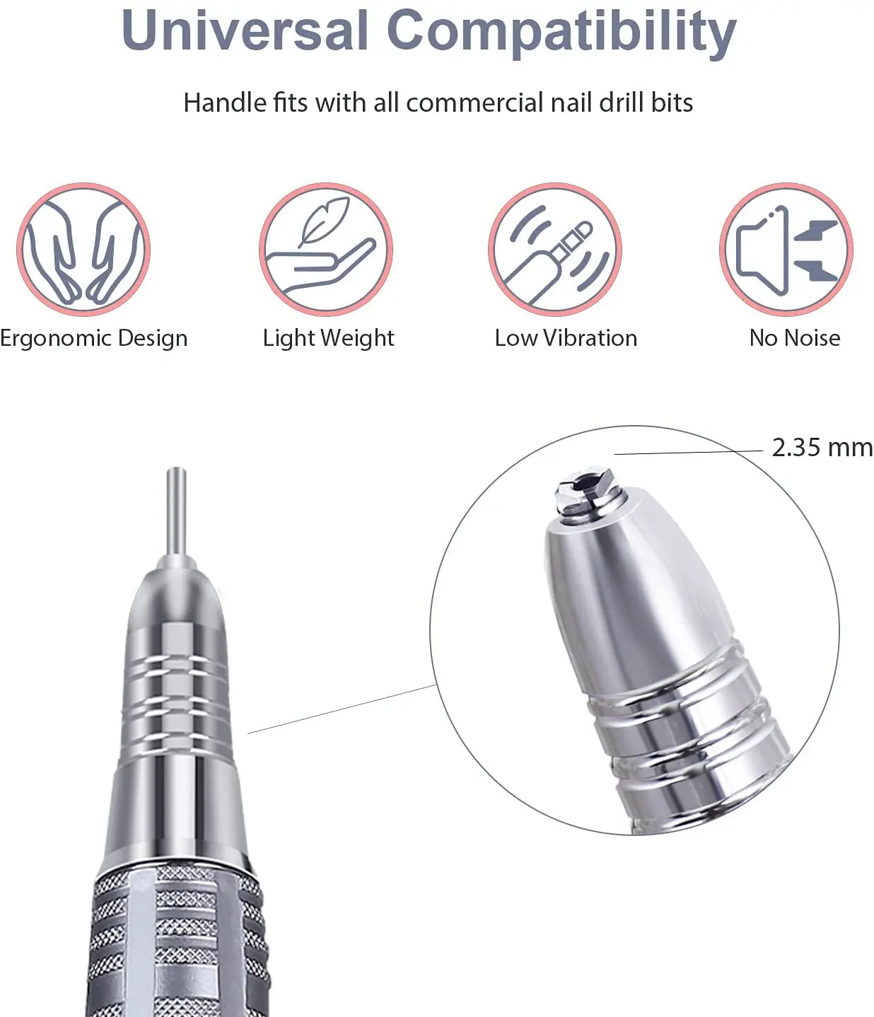 JCMaster TouchPro+ Premium Nagelfräser 35000 Umin, Touchfunktion, 4x Bits inkl. 2022 Modell