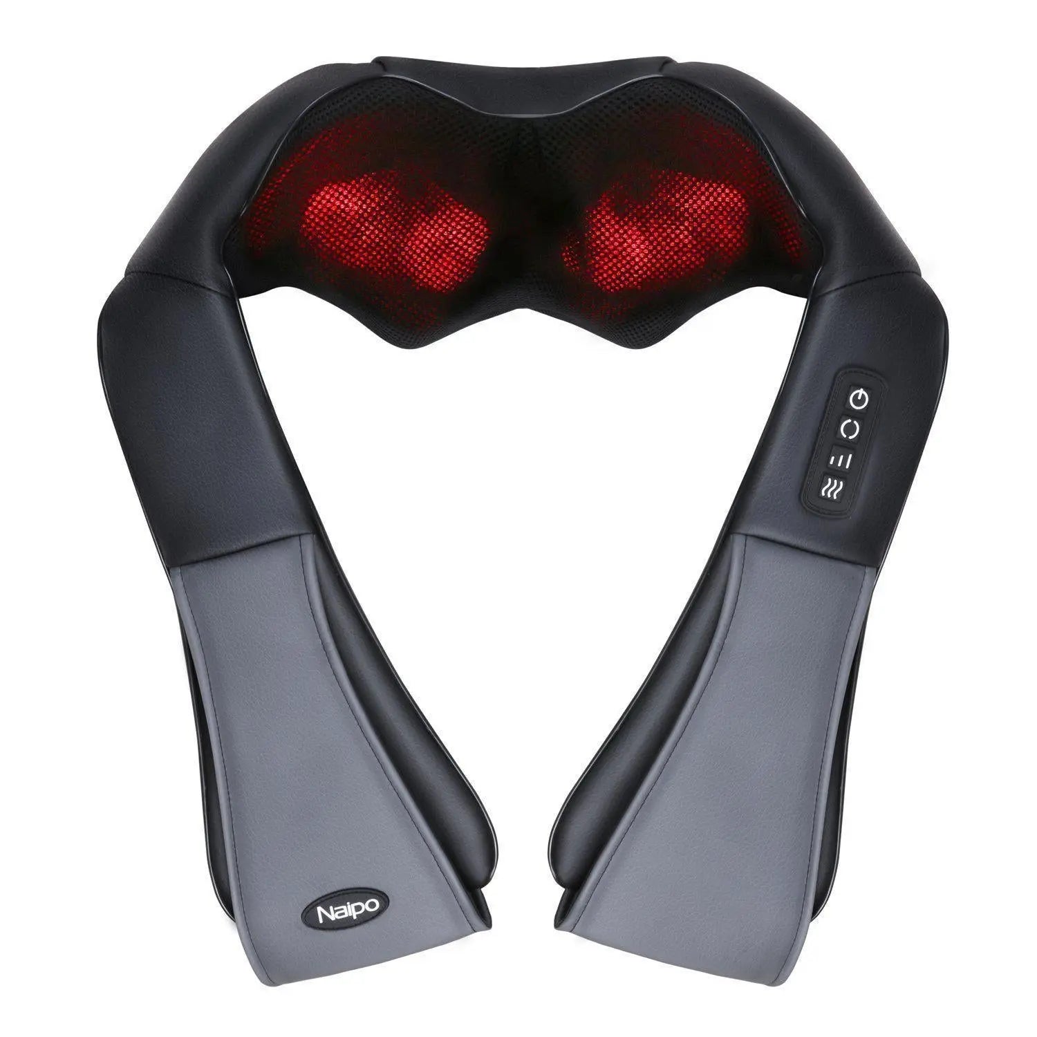 NAIPO Massagegerät, Elektrisches Nackenkissen Shiatsu,  Wärmefunktion , kabelgebunden