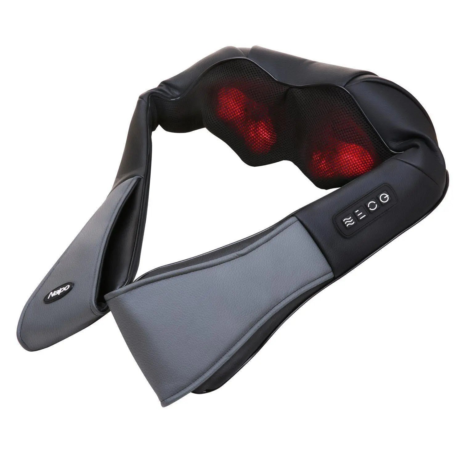 NAIPO Massagegerät, Elektrisches Nackenkissen Shiatsu,  Wärmefunktion , kabelgebunden