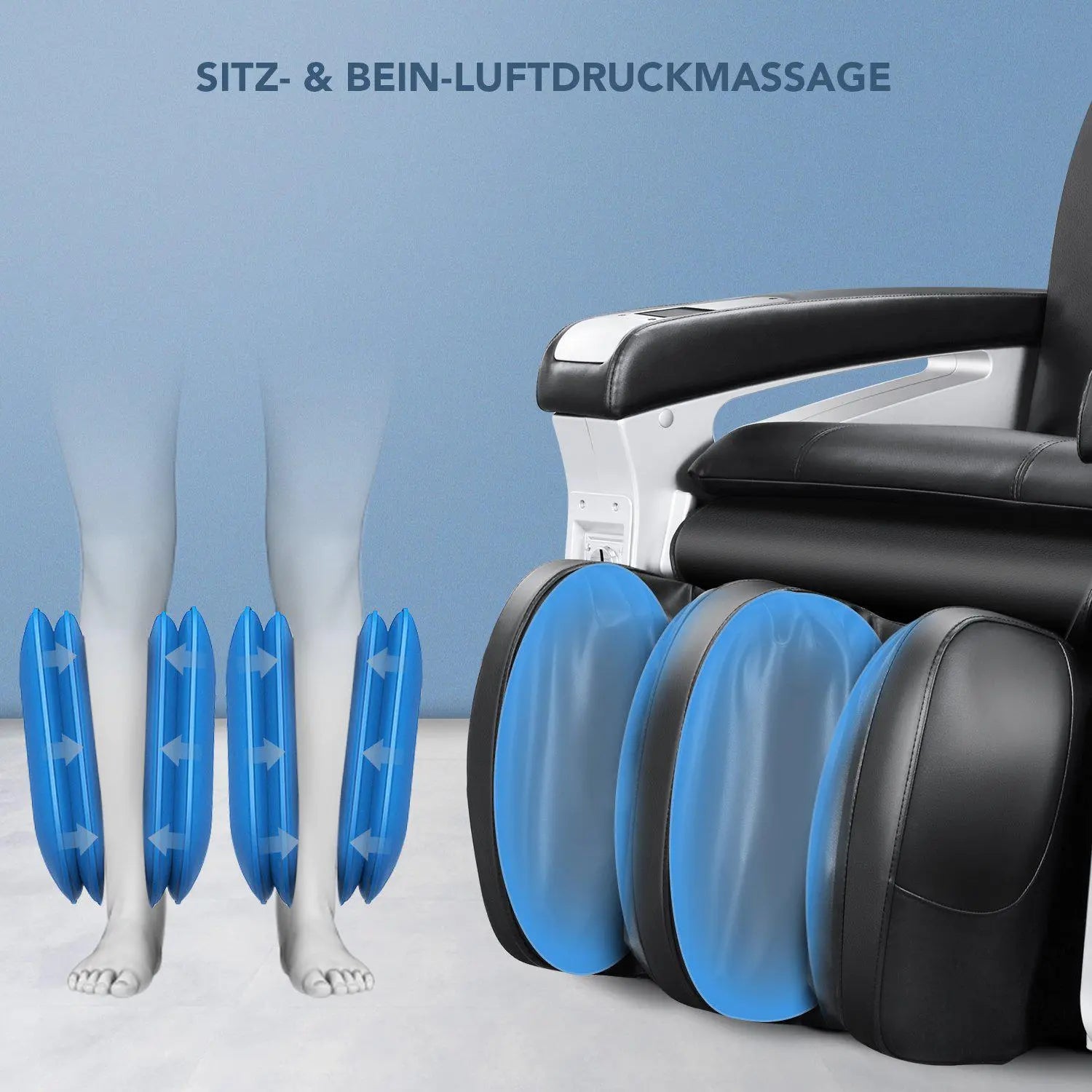 NAIPO Münzbetriebener Massagesessel, Shiatsu Massagestuhl, Doppeltes Sicherheitsystem, Gewerblich, Digitialanzeige