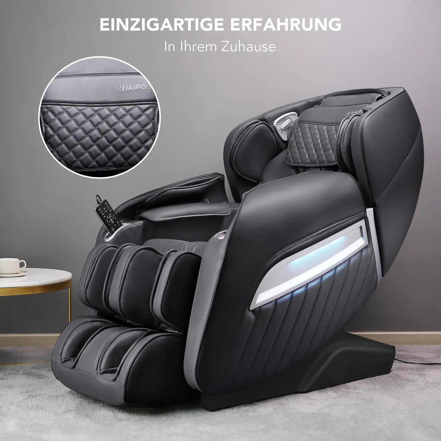 NAIPO Premium Massagesessel,  Zero Gravity, 3D Surround-Sound, Vergleichssieger