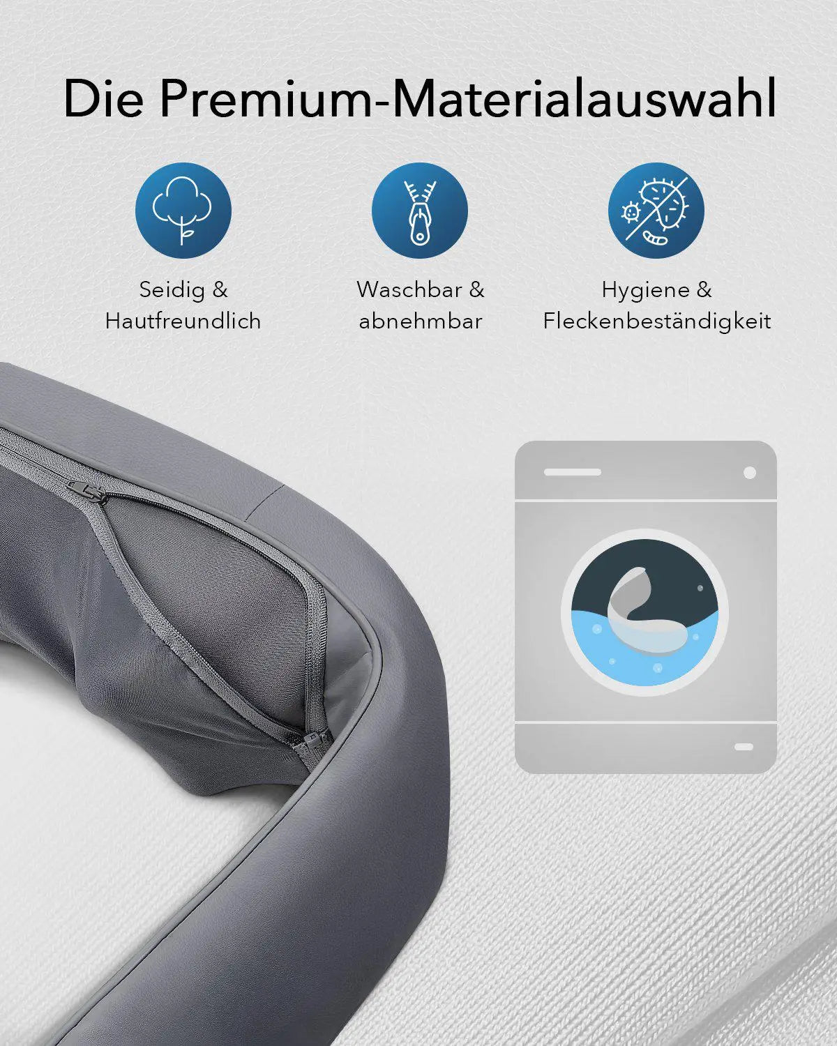 NAIPO oCuddle Deluxe Massagegerät, Mit Akku, Wärmefunktion, Hands-Free-Design