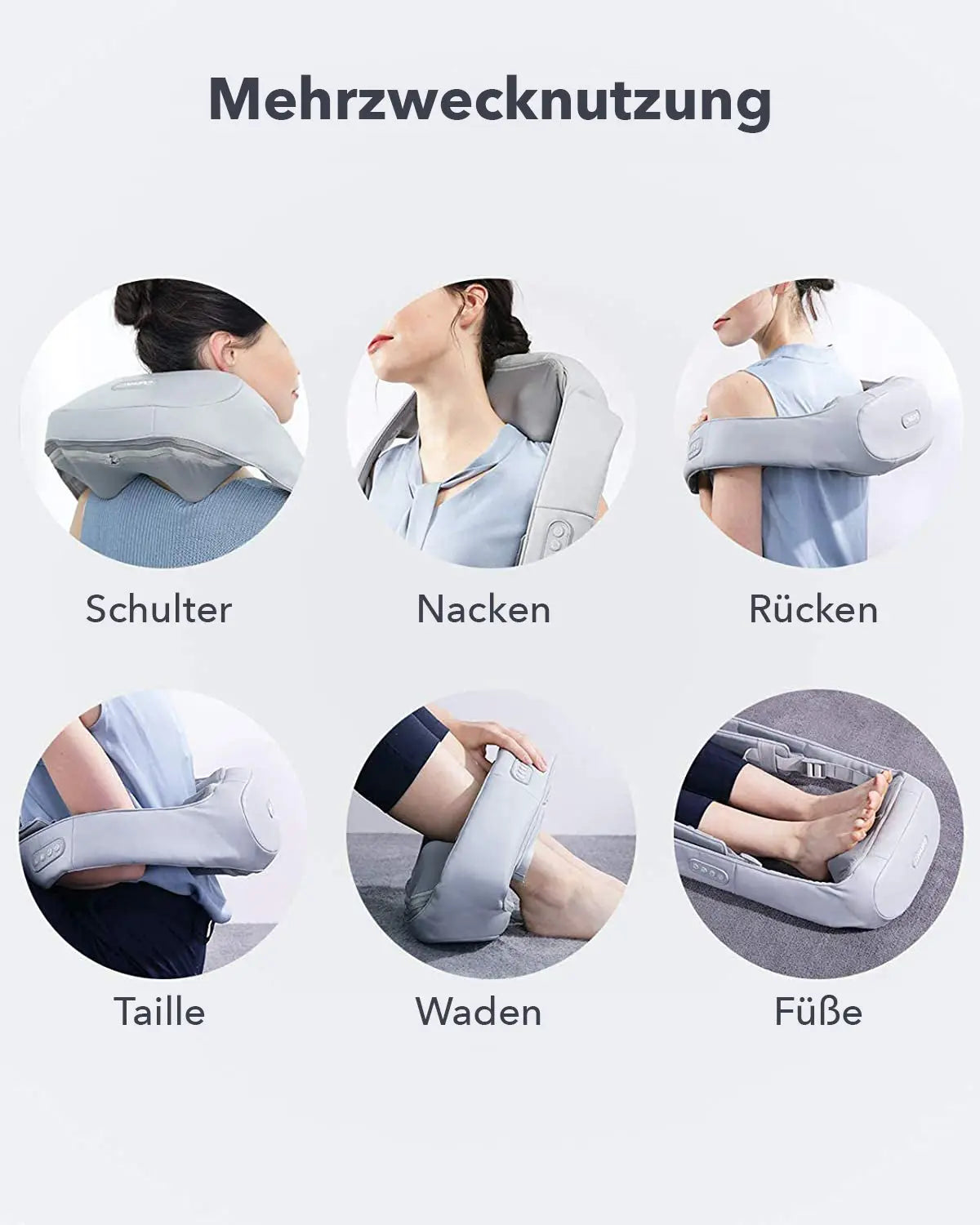 NAIPO oCuddle Massagegerät Shiatsu, Infrarot, inkl. Tragetasche, Nackenmassagegerät - Neustes Modell