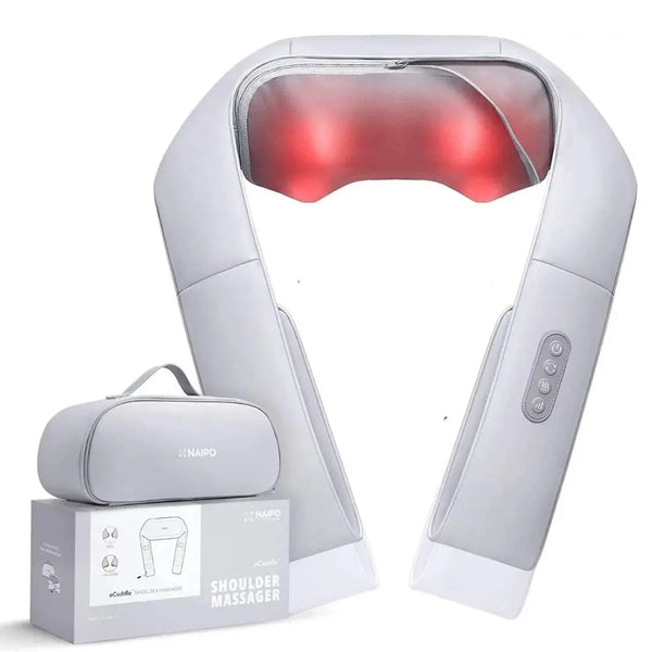 NAIPO oCuddle™️ Shiatsu Massager, Infrared, incl. Carrying Bag, Neck Massager 
