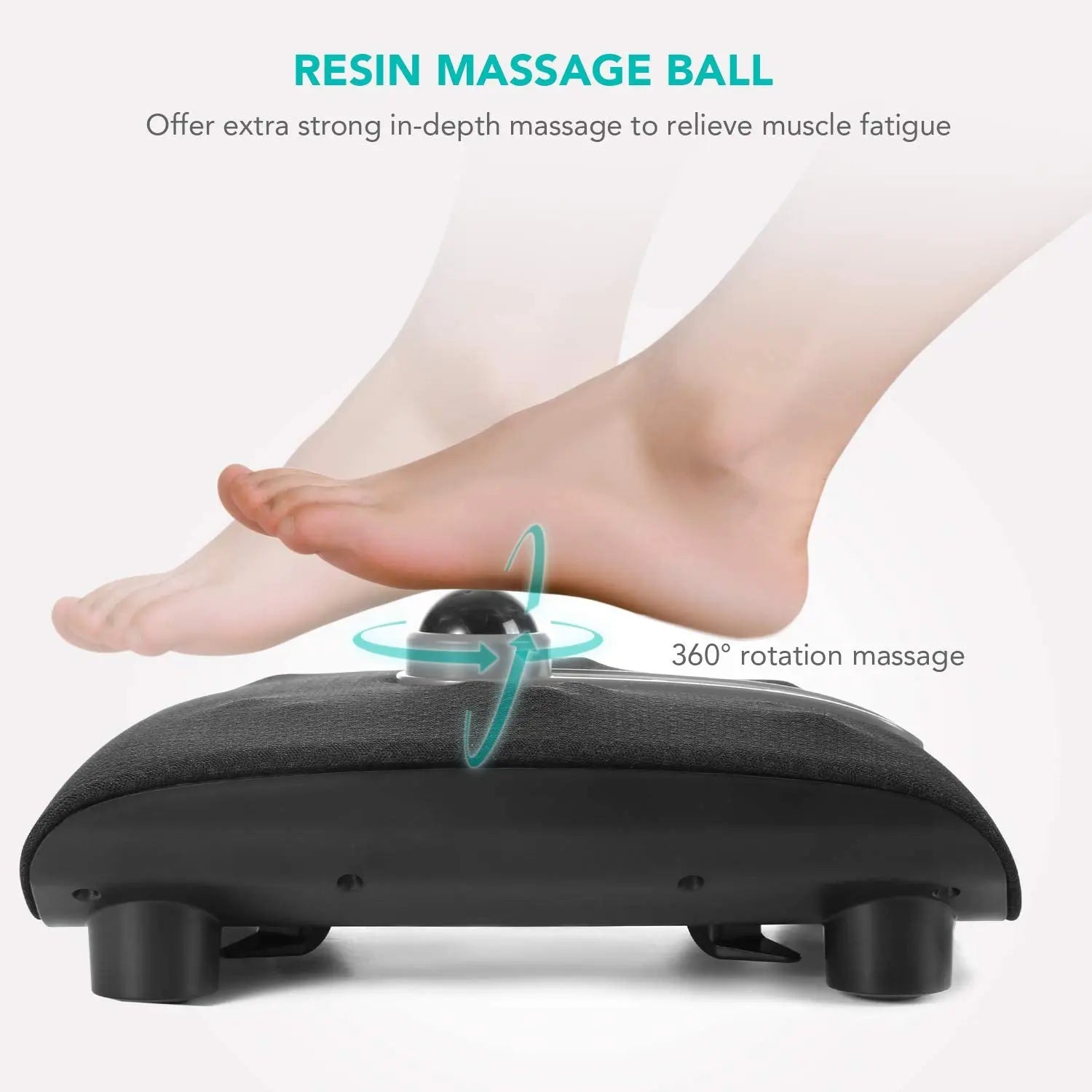 Naipo Fussmassagegerät Shiatsu Fußmassagegerät Elektrische Fussmassage it Wärmefunktion und 18 Massageknoten für Fußpflege für Zuhause Büro