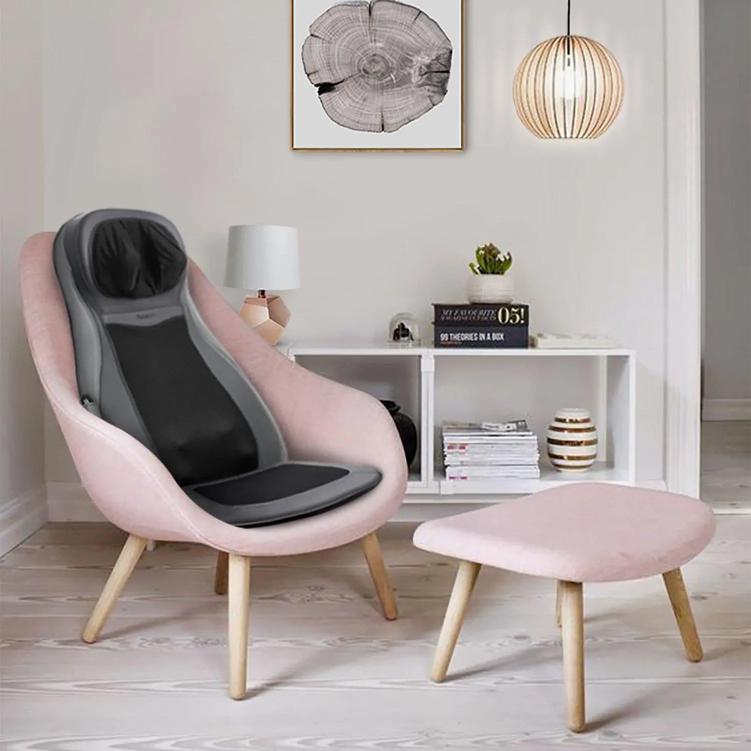 Naipo Massageauflage Shiatsu Rückenmassagegerät Elektrisch Massagegerät mit Wärmefunktion Kneten 3D Rollmassage Vibration