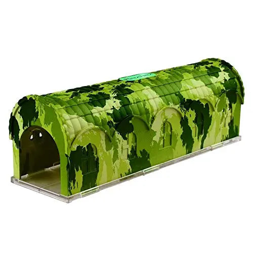 RatzFatz Premium Mausefalle, Lebendfalle Wiederverwendbar. Camouflage, Außen und Innen, Innovativer Mechanismus, Modell Rambo MBC-01