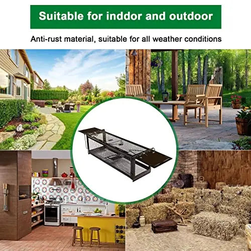 RatzFatz® Lebendfalle 2.0 Ratte, Groß Premium Wiederverwendbar, Rattenfalle Mausefalle Lebend, 2 Türen, Ersetzt Schlagfallen, Siebenschläfer XXL, Tragegriff, Tierfalle, Modell Quickcatch 2.0