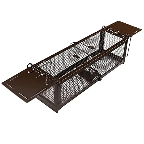 RatzFatz® Lebendfalle 2.0 Ratte, Groß Premium Wiederverwendbar, Rattenfalle Mausefalle Lebend, 2 Türen, Ersetzt Schlagfallen, Siebenschläfer XXL, Tragegriff, Tierfalle, Modell Quickcatch 2.0