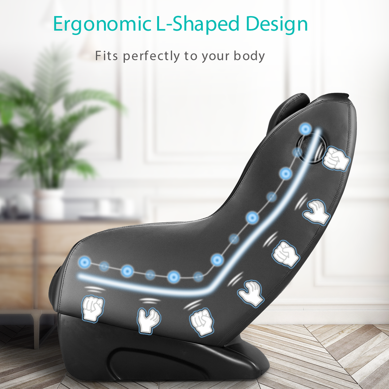 NAIPO Serenity Comfort Shiatsu massage chair, space-saving design